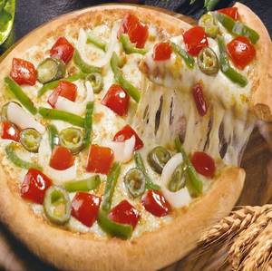 8" Mushroom & Capsicum + Cheese Pizza