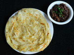 4 Porotta + Beef Fry With Gravy