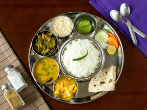 Premium Rice Thali With 1 Phulka