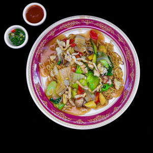 Chicken Pan Fried Noodles