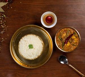 Veg Kadhai Rice Thali Combo