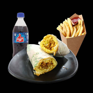 Egg Chatpata Wrap Combo ( Fries + Drink )