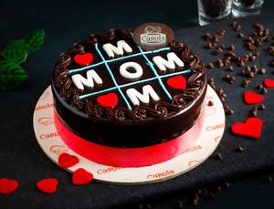 Mother's Day Special I Love You Mom Eggless Chocolate Truffle Cake (500 Gms)