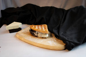 Dark Chocolate Waffle Sandwich 