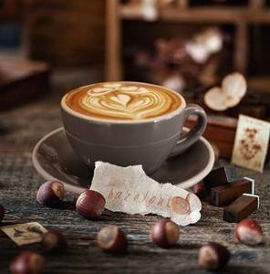 Hazelnut Hot Coffee +  (free Snacks)