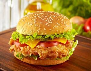 Chicken Cheese Burger (served With Fries)