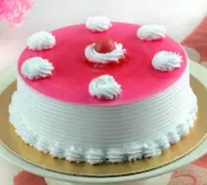 Strawberry flavoured cake
