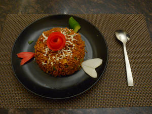Veg Biryani With Curd