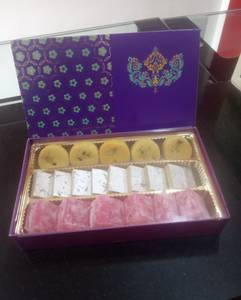 Mathura Peda 5pc+kaju Katli 8pc+turkish Delight 6pc Special Gift Box 