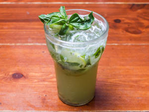 Spiced Lemon with Basil Seed Cooler