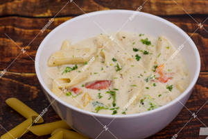 Penne In Alfredo White Sauce Pasta
