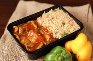 Chilli Paneer + Fried Rice