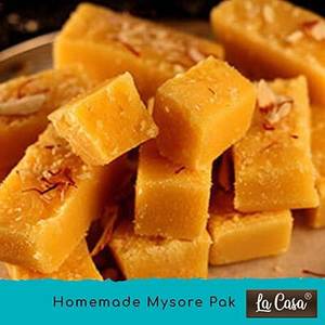 Ghee Mysore Pak Loaded With Saffron-Cardamom - 150 gram/5 pcs