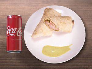 Chicken Tikka Roll + Coke (300 Ml )