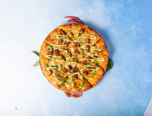 Chicago Thin Crust Pizza Paneer Makhni (10" Regular 9 Slices)