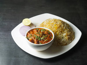 Chef Special Veg Salan + Biryani Rice Combo