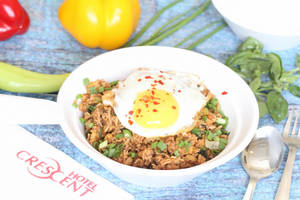 Singapore Chicken Fried Rice