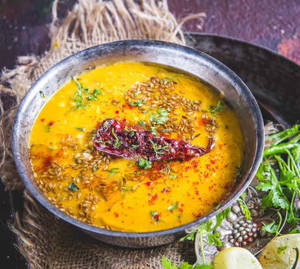 Yellow Dal  Payaz Garlic Tarka