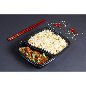 Veg Noodles  Or  Fried Rice + Veg Schezwan Manchurian Box