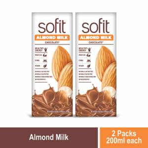 Sofit Almond Milk - Chocolate 200 ml Pack of 2