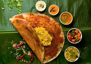 Schezwan Paneer Masala Dosa