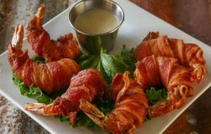 Bacon Wrapped Prawns