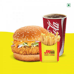 Big Crunch Burger + Fries + Coke (300 Ml)