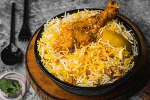 Awadhi Murg Biryani (1 Pc Chicken + 1 Pc Potato)