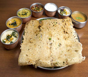 Onion Masala Rava Dosa