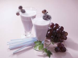 Grape milkshake