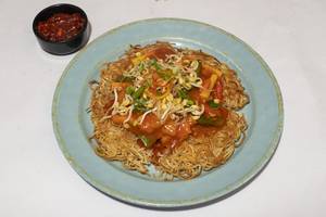 Veg Pan Fried Noodles With Exotic Vegetables