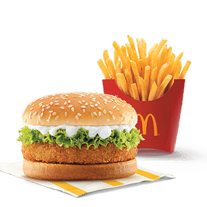 McVeggie Burger + Fries (M)