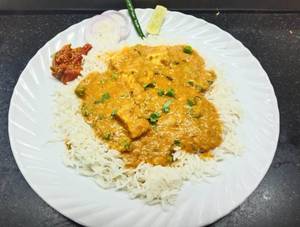 Matar Paneer Rice