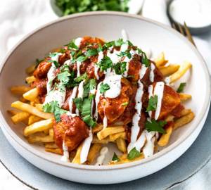 Butter Chicken Loaded Fries 