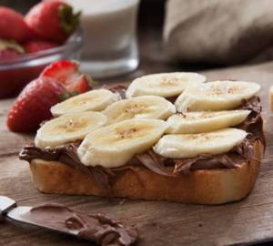 Chocolate Banana Nuts Cheese Grilled Sandwich
