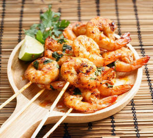 Grilled Prawn with Butter Garlic Sauce