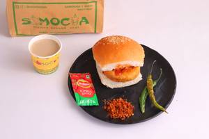 Hot Coffee + Vada Pav