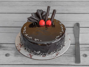 Eggless Choco Truffle Cake