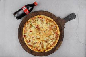 Amritsari Mushroom Pizza [7 Inches] + Coke [250 Ml]