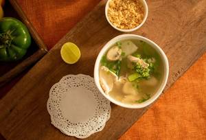 Spicy Lemon Burnt Garlic Soup