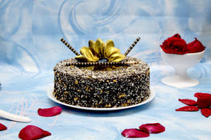 Choco Nutty Butty Cake (Eggless)