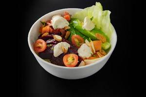 Arugula, Beet Root, And Soya Feta Greek Salad