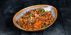 Wok Fried Kung Pao Chicken Noodles