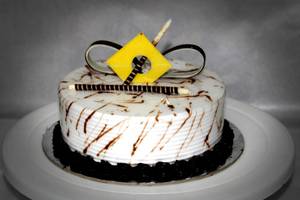 Choco Vanilla Cake (Eggless)