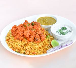 Chicken 65 Biryani  Serves 2