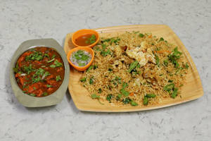 Special Fried Rice (egg Fried Rice + Boneless Chicken Curry.)