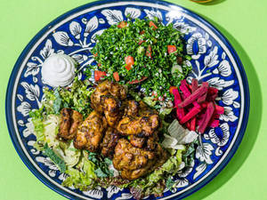 Chicken Schoug Kebab Platter