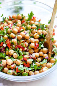 Protein Bliss Chickpea Chaat - Healthy Protein Salad