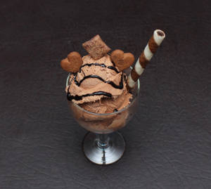 Chocolate Ice Cream Scoop