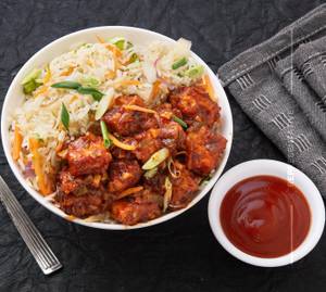 Paneer manchurian rice